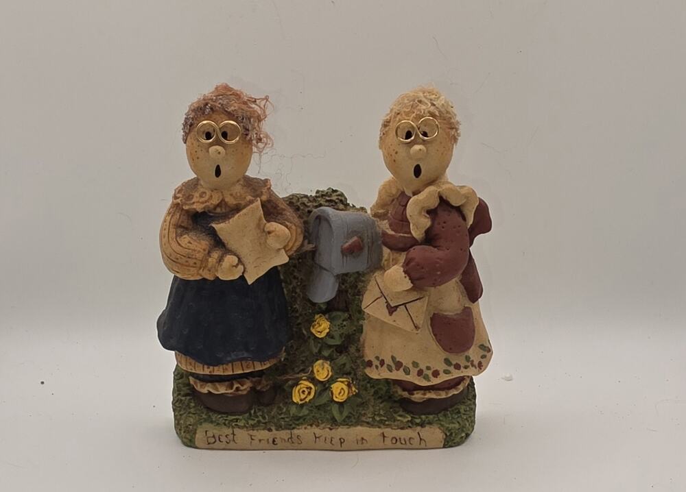 Vintage Best Friends Keep in Touch Figurine – Friendship Decor